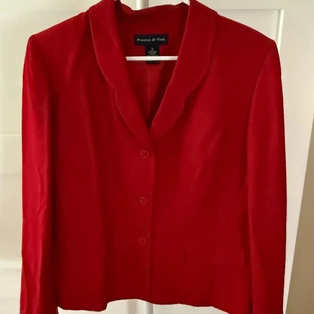 Vintage Preston & York red size 12 high silk material quality Valentine’s Day